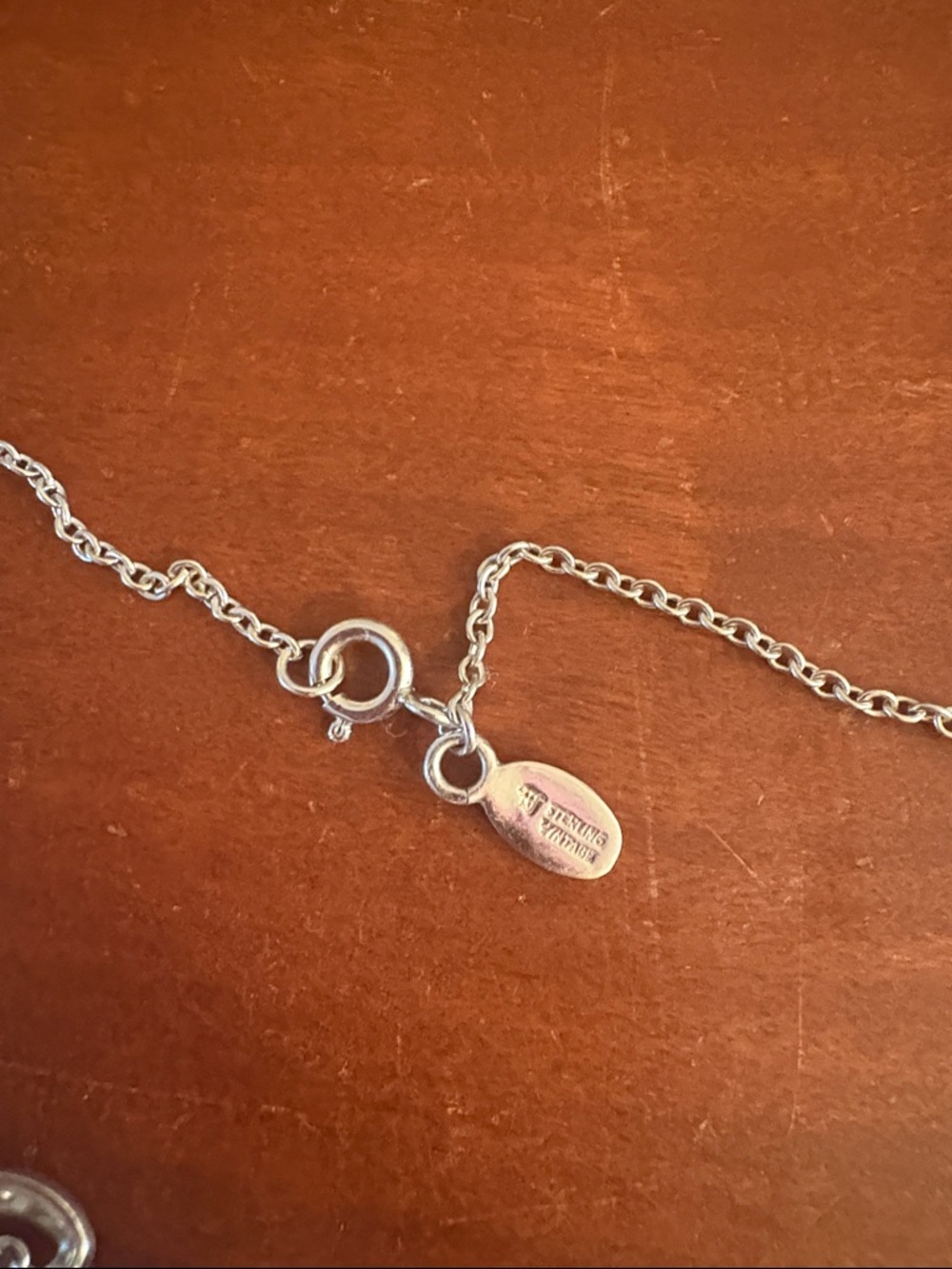 Silver and Onyx Cross Pendant Necklace - Picture 3 of 4